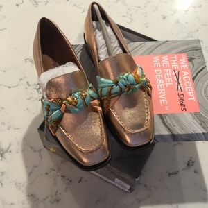 Jeffery Campbell “bollero”  loafers rose gold NWT